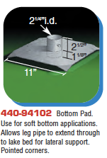 stationary dock hardware - bottom pad