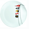 marine business mb12001 regata tableware collection, non-slip dinner plate