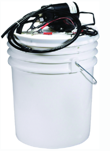 johnson pump 65000 12v complete oil change kit with pail