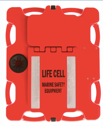 life cell lf1 "the crewman" emergency flotation device & storage 8 person use