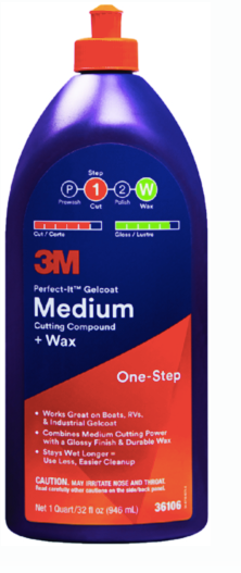 3M Perfect-It™ Gelcoat Medium Cutting Compound-Wax – Fatboy Boat
