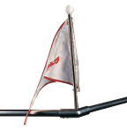 seadog bow form flagpole stainless steel