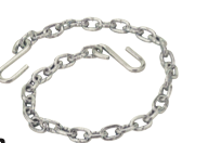seadog safety chain with â€œsâ€ hooks zinc plated steel