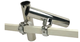 smith pontoon square rail adjustable rod holder