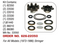 omc seal kits/ball gear kit-  upper gear housing - emp