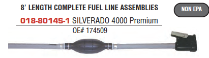 sierra fuel line assembly fuel line assembly fits: all v6 & v8 (1976-2002)