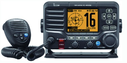 icom ic-m50611 vhf marine transceiver (front mic)