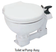 seachoice compact manual toilet compact manual toilet 13 9/16" h x 17 11/16" w x 16 11/16" d