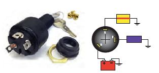sierra ignition switch - 3 position conventional â€“ off â€“ run â€“ start