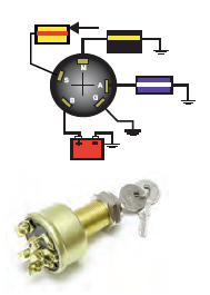 sierra ignition switch - 3 position magneto â€“ off â€“ run â€“ start