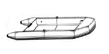 carver cover for blunt nose inflatable boats - outboard