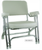 springfield 1080021 deck folding chair, white