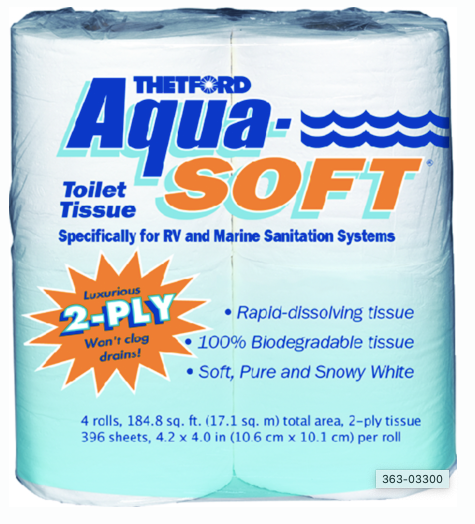 thetford aqua soft 2-ply toilet tissue