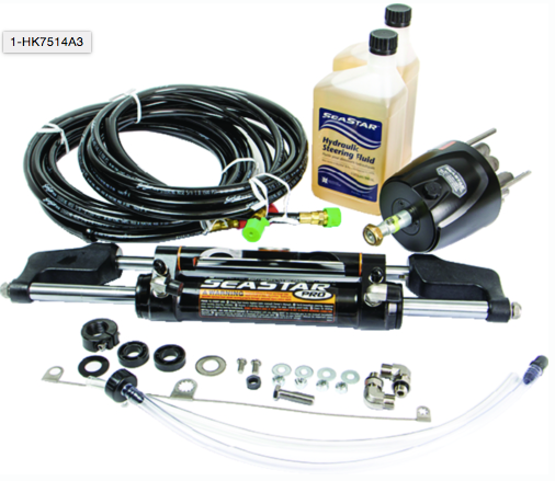 seastar pro hydraulic steering kit w/ hoses