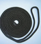 amma double braided nylon dock line 3 / 8" x 20' black