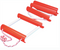 seadog 582501 portable emergency 5 step boarding ladder, high-visibility orange polycarbonate & nylon rope