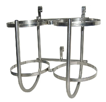 7"-9" dual taylor stainless steel fender rack