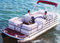 20'6" carver 77620p styled-to-fit cover for pontoons with partially enclosed deck & bimini top