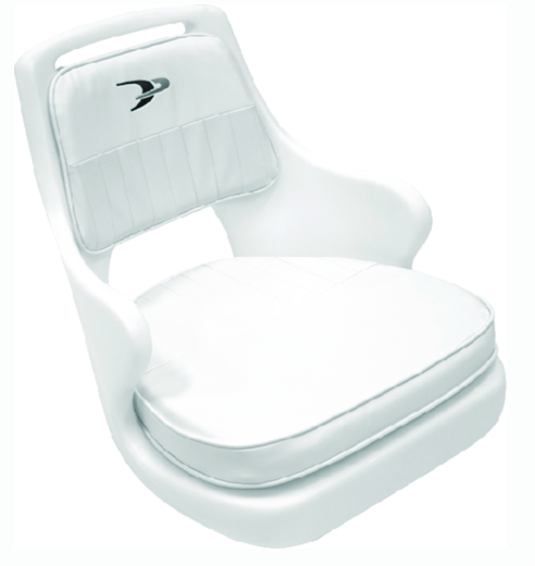 wise standard pilot chair package with chair, cushion set and mounting plate - white