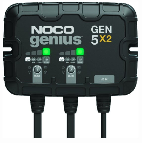 noco gen5x2 on-board battery charger, 2 banks