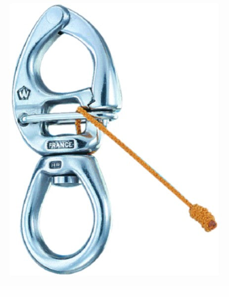 wpg canada shackle hr quick releahr quick - wichard 2775 "hr" quick release large bail swivel eye snap shackle, 51/64"