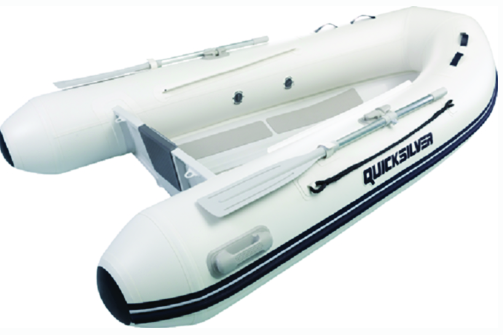 quicksilver aa270160n alu-rib 270, 2.70m inflatable boat w-aluminum v-floor
