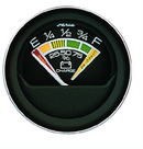 faria coral black 2" battery condition indicator gauge (12 vdc)
