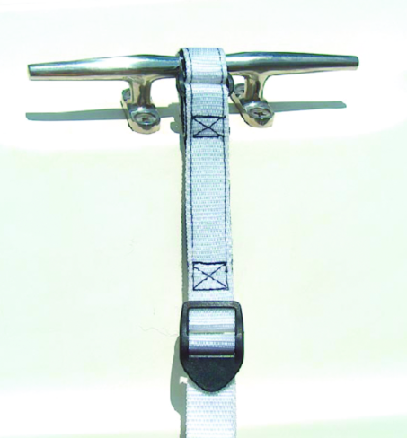 hull hugr no-slip fender straps white (2 per pack)