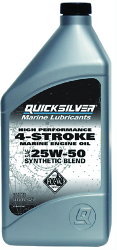 4-stroke synthetic blend fc-w outboard oil, 25w-50 1l