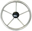 seadog 230211 11", 5-spoke stainless steering wheel w-plastic center cap, 25â° di