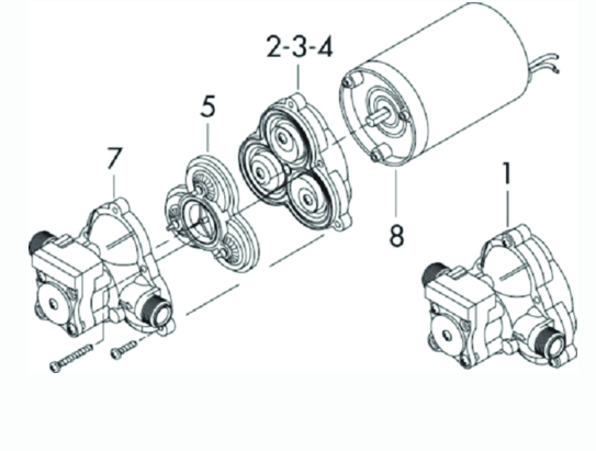 shurflo valve assembly for 2088-2093 series
