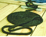 black- seachoice double braid nylon dock line