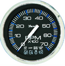 faria chesapeake ss black 4" gauge - 7000 rpm tachometer with system check indic