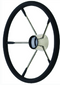 seachoice 15" stainless steel destroyer wheel with permanent foam grip & black c