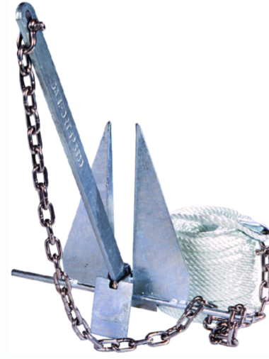 tie down engineering super hooker anchor kit includes anchor, anchor line, chain and (2) shackles