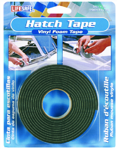 life safe re3870 vinyl foam hatch tape 1-8" x 3-4" x 7'