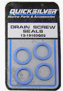 quicksilver drain screw gasket for use with the 3-8-16 drain-fill screw