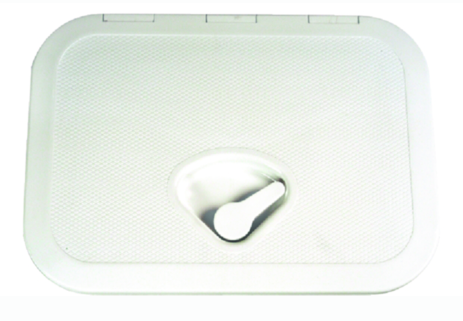 beckson rectangular flush hatch, white 10-3/4" x 14-3/4"