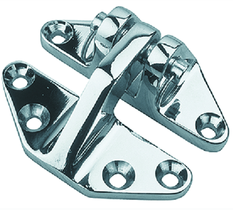seadog 204280 2-1-2" chrome brass hatch hinge #10 fastener -each