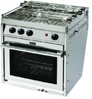 force 10 for63351 gimballed gas galley range, american standard, 3 burner w-oven