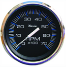 faria chesapeake ss black 4" gauge - 7000 rpm tachometer (all outboard)