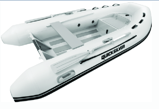 quicksilver aa320042n alu-rib 320, 3.20m inflatable boat w-aluminum double hull