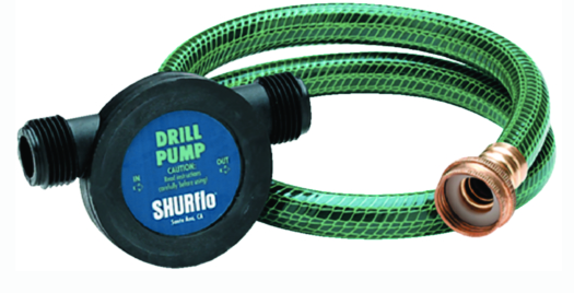 shurflo 200 gph drill pump 1-4" shaft (includes hoses)