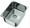 ambassador single rectangle stainless steel sink, ultra-mirror