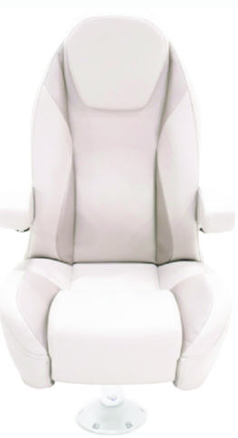 taylormade platinum series high back reclining seat w-arms & bolster, dove grey