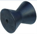 4" or 3" tie down engineering hull sav'r black rubber roller