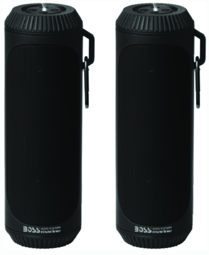 boss audio boltblk portable bluetooth speakers w-tws, black, 1 pr.