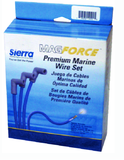 sierra 88191 premium marine spark plug wire set forchrysler-force-mercury-marine