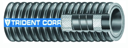 trident flex corrugated hardwall exhaust hose 12.5 ft