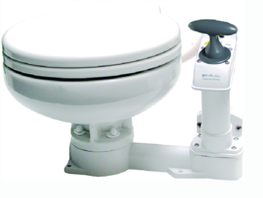 johnson pump 804762501 aqua-t™ super compact manual toilet